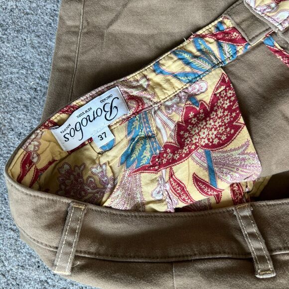 Bonobos Mens Pants Tan Athletic Fit Stretch Flat Front Trouser Chino 37x30 - Picture 2 of 6